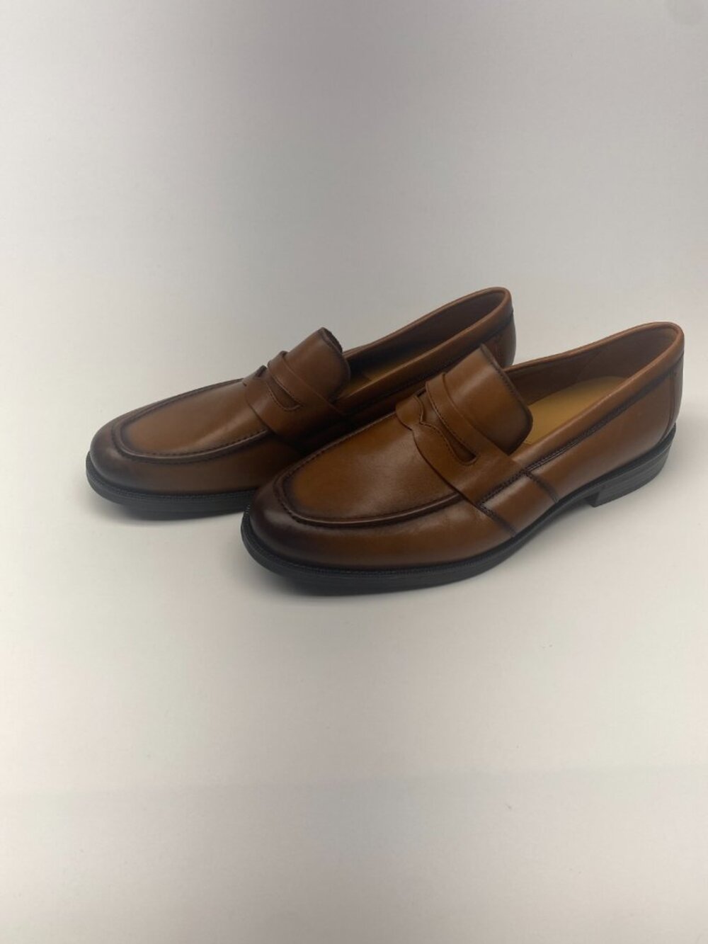 Cole Haan Men's Bedford British Tan Leather Penny Loafer Shoe Sz 11.5 M